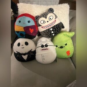 8” Nightmare Before Christmas squishmallows bundle of 5